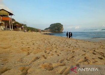 Objek wisata pantai di Gunungkidul.Antara/Sutarmi.