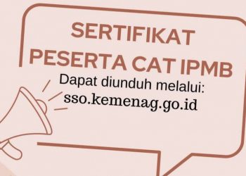 Info sertifikat CAT IPMB, foto: ist