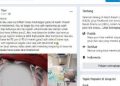 Tangkapan layar postingan netizen yang menceritakan bayi 54 hari meninggal dunia karena diberi minum air perasan kencur dan kecipir.