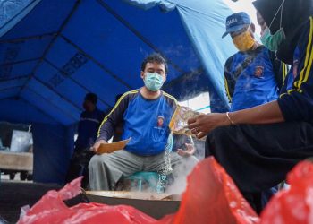 Dapur Umum milik Pemko Tanjungpinang saat PPKM tahun lalu, foto: ist