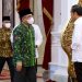 Presiden Jokowi menerima Ketum PBNU Yahya Cholil Staquf, di Istana Merdeka, Jakarta, Senin (02/01/2023). (Foto: BPMI Setpres)