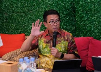 Direktur Penyuluhan, Pelayanan, dan Hubungan Masyarakat DJP Neilmaldrin Noor dalam bincang bersama media di Jakarta, Jumat. (DJP/Kemenkeu)