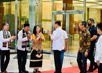 Presiden Jokowi tinjau kesiapan lokasi KTT ASEAN 2023, di Jakarta, Jumat (13/01/2023). (Foto: BPMI Setpres)