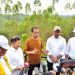 Presiden Jokowi saat memberikan keterangan pers di Menara Pandang, kawasan IKN, Kabupaten Penajam Paser Utara, Kalimantan Timur, Kamis (23/02/2023) siang. (Foto: Humas Setkab/Agung)