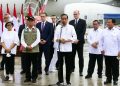 Presiden Jokowi memberikan sambutan di Pangkalan TNI AU Halim Perdanakusuma, Jakarta Timur, Jakarta, Selasa (21/02/2023). (Foto: Humas Setkab/Rahmat)