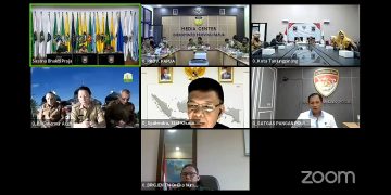 potongan video Rakoor Mendagri bersama Kepala Daerah se Indonesia yang ditayangkan di kanal youtube Mendagri RI, foto: doc/detak.media