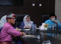 Wali Kota Tanjungpinang, Rahma saat interview secara zoom meeting, foto: doc/prokom/detak.media