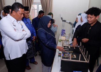 Wali Kota Tanjungpinang, Rahma saat meninjau salah satu stand peserta lomba TTG, foto: doc.prokompim/detak.media