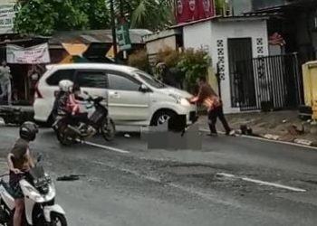 Hasil Screen shot Video Kecelakaan di Jalan Ketapang Tanjungpinang, foto: ist