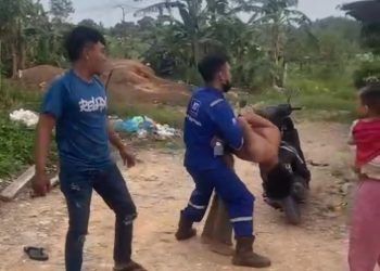 Screenshot video Korban saat Dipukuli Abang Ipar dan Rekannya, foto: ist