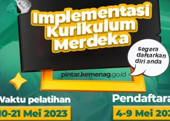 Pendaftaran Pelatihan Online Implementasi Kurikulum Merdeka, foto: ist/kemenag.go.id