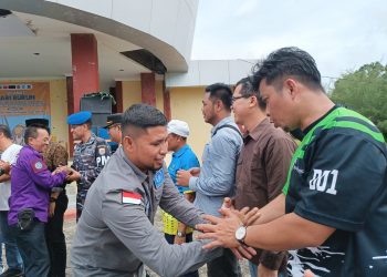 FSPSI RD Korwil Kepri saat Melakukan Halal Bihalal Bersama Bupati Bintan, foto: Mael/detak.media