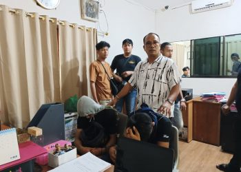 Dua Pelaku Pencurian Kotak Amal usai Diringkus Tim Jatanras Satreskrim Polresta Tanjungpinang, foto: Mael/detak.media