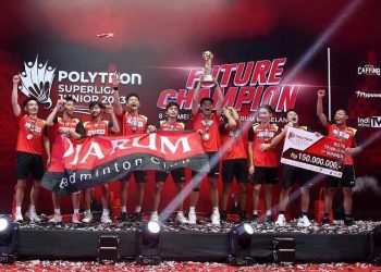 PB Djarum U-19 putra juara Polytron Superliga Junior setelah mengalahkan PB Jaya Raya dengan skor 3-0 ANTARA/HO - Panitia Polytron Superliga Junior 2023