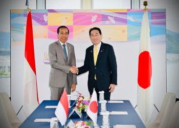 Presiden Jokowi ketemu PM Kishida, di Hiroshima, Jepang, Sabtu (20/05/2023), foto: setkab.go.id