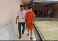 Pelaku saat diamankan di Mapolres Bintan, foto: ist