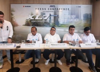 Suzuki Arista Tanjungpinang saat Konferensi Pers Peluncuran mobil New XL7 Hybrid, foto: ist