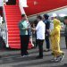 Presiden Jokowi dan Ibu Iriana tiba di Bengkulu, Rabu (19/07/2023). (Foto: BPMI Setpres)