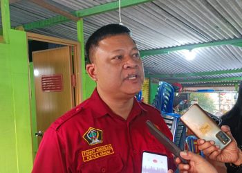 Ketua KONI Kabupaten Blitar Toni Andreas, saat diwawancarai, foto: Dani ES/detak.media