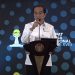 Presiden Jokowi pada Peresmian Pembukaan Rakernas XVIII HIPMI Tahun 2023, di Nusantara Hall ICE BSD City, Kabupaten Tangerang, Banten, Kamis (31/08/2023). (Sumber: Tangkapan Layar)