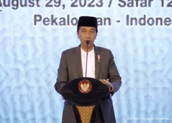 Presiden RI Joko Widodo (Jokowi) saat membuka Muktamar Sufi Internasional Tahun 2023, foto: setkab.go.id