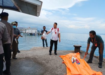 Mayat Tanpa Identitas yang Ditemukan di Pulau Sore Tanjungpinang, foto: Mael/detak.media