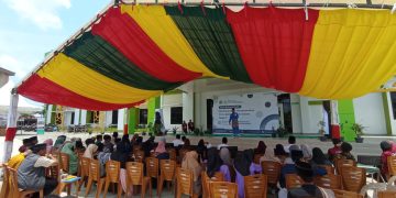 Suasana bazar di kegiatan expo bahasa arab, doc/detak.media