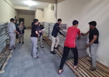 2.548 Bilik Suara yang Dikirim Dari Medan ke Tanjungpinang, foto: KPU Tanjungpinang