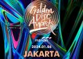 Poster pengumuman GDA ke-38 yang akan digelar di Jakarta pada 6 Januari 2023. ANTARA/Instagram.com @golden_disc.