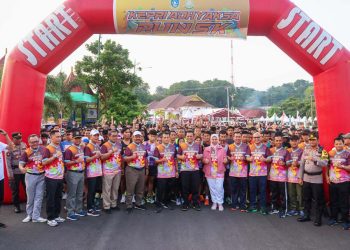 Pelapasan Kepri Adhyaksa Run 5K di Area Tugu Sirih dan Gedung Daerah,Foto: Diskominfo Kepri