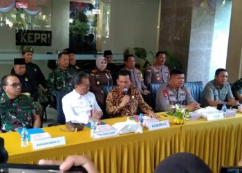 Konferensi pers di Graha Kepri, Kota Batam,Foto: Diskominfo Kepri