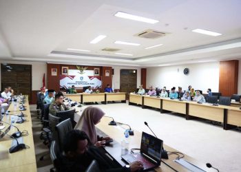 Rapat Koordinasi Pelaksanaan Indonesia-Malaysia-Thailand Growth Triangle (IMT-GT) Tahun 2023 di Ruang Rapat Utama Kantor Gubernur Kepri, Dompak, Foto: Diskominfo Kepri