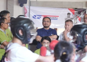 Gus Men Yaqut Cholil Qoumas tinjau Kejurnas Wing Chun di UIN Semarang, foto: Fadhlillah Hafizhan M/kemenag.go.id