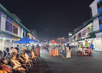 Bazar Weekend yang Diadakan di Jalan Merdeka Tanjungpinang pada Malam Sabtu dan Minggu, foto: Mael/detak.media