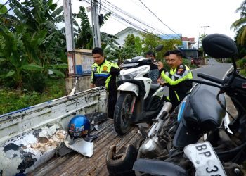 Salah satu Kecelakaan Sepeda Motor yang Terjadi di Jalan Batu Kucing, Kilometer 5 Tanjungpinang, foto: Mael/detak.media