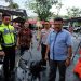 Polisi saat Memperlihatkan Sepeda Motor Pelaku MF yang Digunakan untuk Standing dan Menewaskan Pejalan Kaki, foto: Mael/detak.media