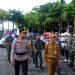 Pj Wako Hasan bersama Kapolresta dan Instansi Lainnya saat Mengecek Kesiapan Personel Operasi Lilin 2023, foto: Mael/detak.media