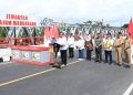 DM - Presiden Joko Widodo didampingi Ibu Iriana Joko Widodo meresmikan tiga jembatan dalam kunjungan kerjanya di Kabupaten Banyumas, Provinsi Jawa Tengah, pada Selasa, 2 Januari 2024. Ketiga jembatan yang diresmikan yaitu Jembatan Tajum Margasana dan Jembatan Karangbawang di Kabupaten Banyumas, serta Jembatan Jurug B di Kota Surakarta.