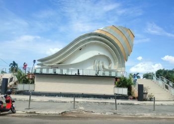 Gedung Gong-gong yang Terletak di Jalan Hang Tuah atau Lebih dikenal Dengan Kawasan Tepi Laut Tanjungpinang, foto: Mael/detak.media