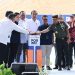 Presiden Jokowi meluncurkan Nusantara Logistics Hub and Services, di kawasan IKN, Penajam Paser Utara, Kalimantan Timur, Rabu (17/01/2024). (Foto: BPMI Setpres)