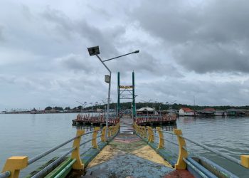 Kondisi Terkini Pelantar Pelangi di Kelurahan Kampung Bugis Tanjungpinang, foto: Mael/detak.media