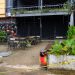 Lekko Cafe yang Terletak di Jalan Raya Dompak Tanjungpinang Dipasang Garing Polisi, foto: Mael/detak.media