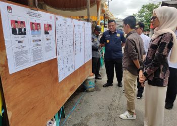 Pj Walikota Tanjungpinang, Hasan bersama Forkopimda saat Meninjau TPS, foto: Mael/detak.media