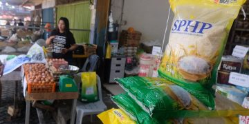 Beras SPHP yang Dijual di Salah Satu Toko Beras di Tanjungpinang, foto: Mael/detak.media