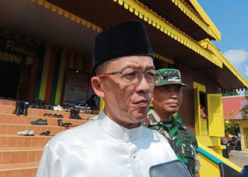 Penjabat (Pj) Walikota Tanjungpinang, Hasan saat Diwawancarai, foto: Mael/detak.media