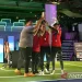 Tangkap layar - Tim nasional eFootball Indonesia mengangkat trofi usai memastikan diri sebagai juara AFC eAsian Cup Qatar 2023 di Virtuocity Arena Doha, Qatar, Minggu (5/2/2024). ANTARA/youtube.com/AFC Asian Cup/Arindra Meodia/am.