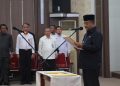 Bupati Karimun, Aunur Rafiq melantik 256 pejabat fungsional di Gedung Serbaguna Nilam Sari Kantor Bupati Karimun, Kamis (28/02/2024).