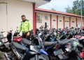Belasan unit Sepeda Moto Balap Liar di Mapolresta Tanjungpinang yang Belum Diambil oleh Pemiliknya, foto: Mael/detak.media