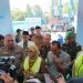 Bupati Blitar Rini Syarifah saat berikan keterangan pers di depan pembangunan gedung rawat inap 8 lantai, foto: Dani ES/detak.media