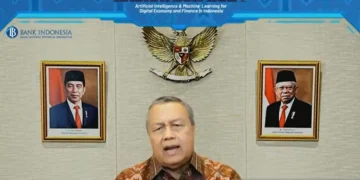 Gubernur Bank Indonesia (BI) Perry Warjiyo menyampaikan sambutan dalam acara Peluncuran (Kick-Off) dan Seminar Hackathon Bank Indonesia 2024 di Jakarta, Senin (29/4/2024). ANTARA/Martha Herlinawati Simanjuntak/pri.